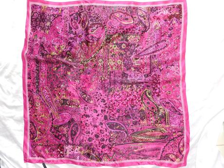 Anna klein kvalitná luxusna hodvabna šatka, xl