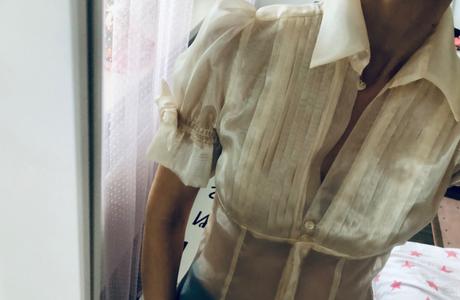 Bluzka s puff rukavmi, m