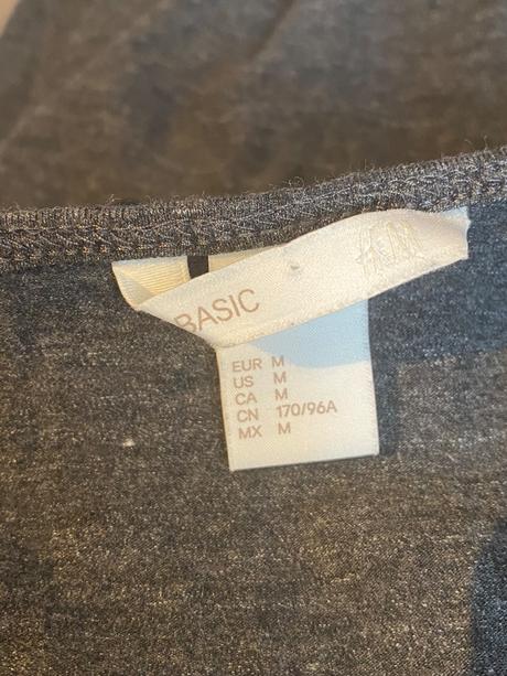 H&m - šedé elastické šaty, h&m,m