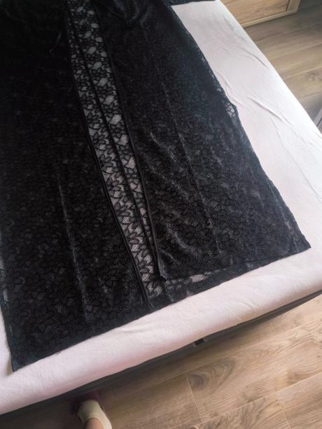 Čipkované dlhé kimono na pláž, l