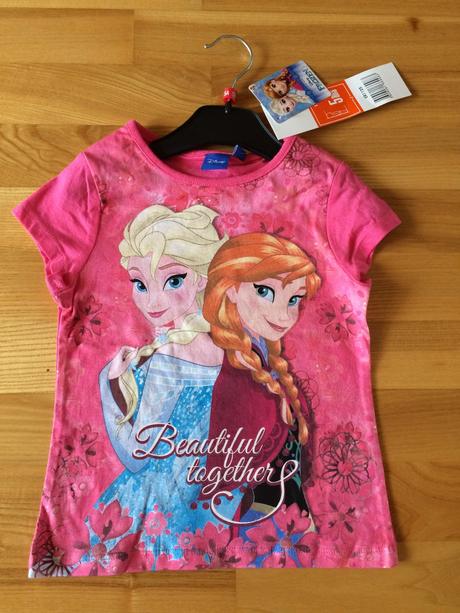 Dievčenské tričko frozen - veľ.104., disney,104