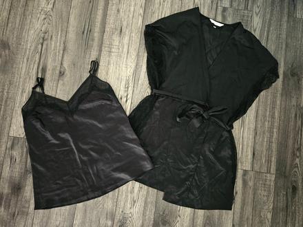 Saténové tielko a zavinovací top 36-38, debenhams,m