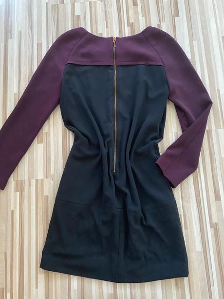 Zara basic prexhodne saty slivkove/baklazanove, zara,s