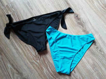 Dvoje spodné diely plavok - už len modre, f&f,44