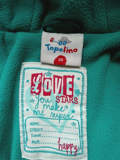 Zimná bunda topolino, topolino,98