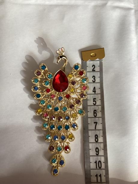 Nádherná brošňa - páv, 