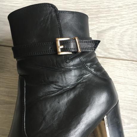 Čierne koženné topánky ccc, 38