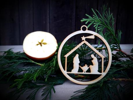 Vianočne ozdoby - drevené, 