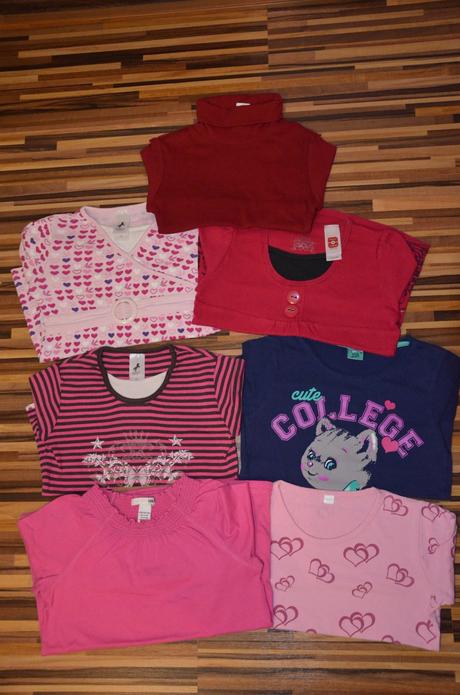 Mix trička dlhy rukav 13 ks, c&a,122