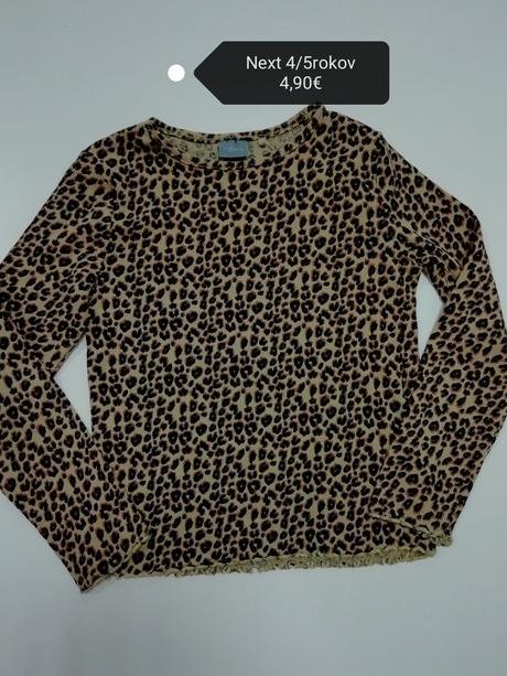 Tigrované vrúbkované tričko, next,110