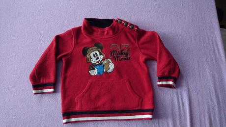Hruba mikina mickey plus druha gratis, disney,80