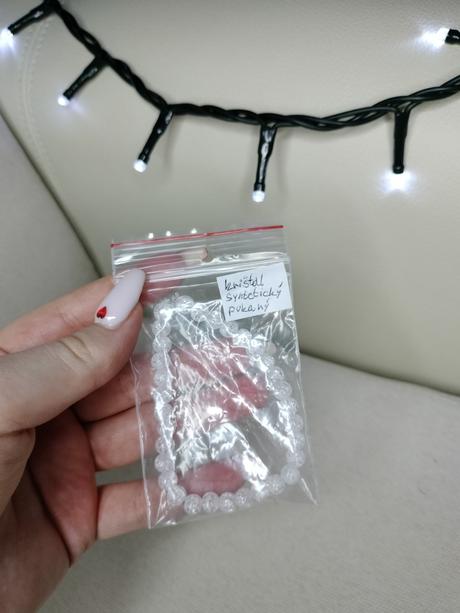 Handmade náramok z krištáľu, 