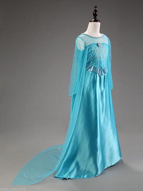 Elsa kostým ľadové kráľovstvo s dlhým závojom,