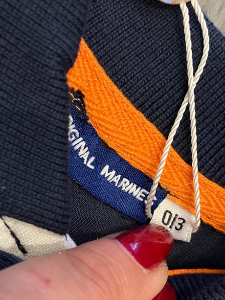 Chlapčenské body s golierom a nápisom (0-3 mes.), original marines,56