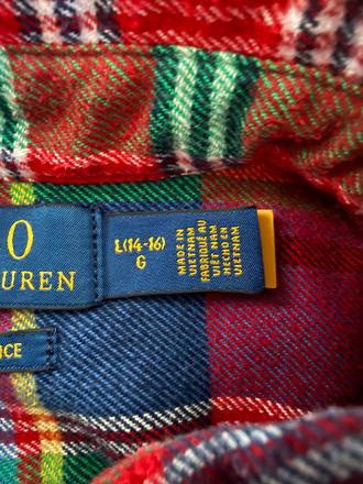 Ralph lauren eu164 (14-16r) kosela flanelova, ralph lauren,164