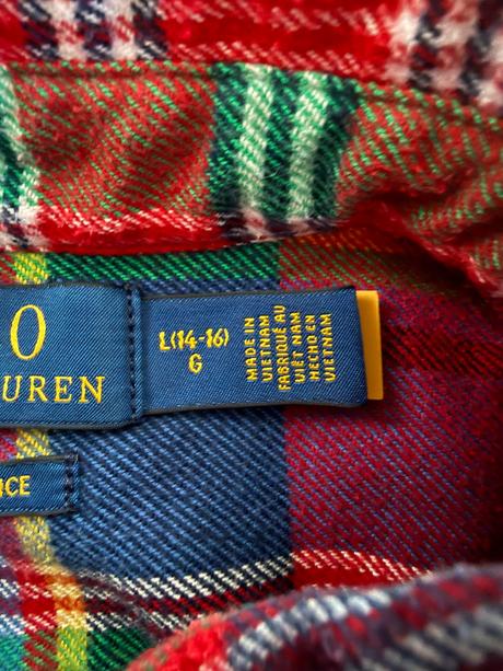 Ralph lauren eu164 (14-16r) kosela flanelova, ralph lauren,164