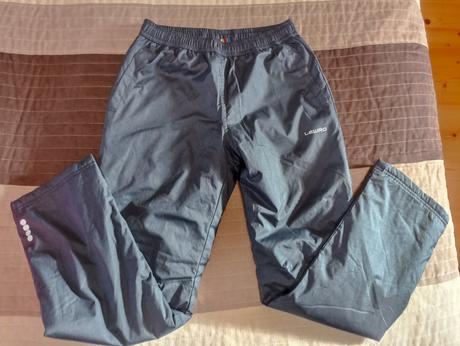 Šedé detské oteplené nohavice, 152