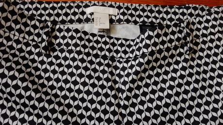 Dámske čierno-biele nohavice h&m, h&m,38