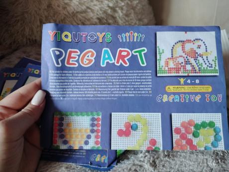 Peg art farebná mozaika s hríbikmi, 