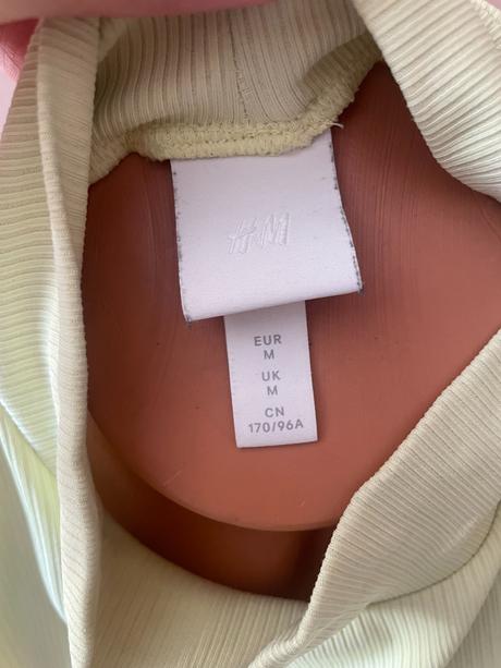 Bledo žltý body top, h&m, m, h&m,m