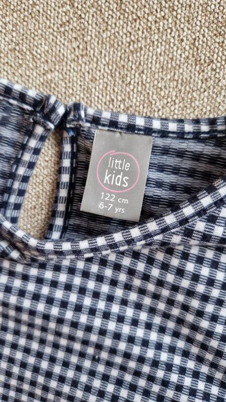 Kárované šaty 116/122, pepco,122