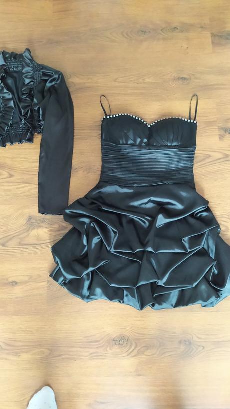 Kratke spolocenske saty pretty woman s bolerkom38, 38