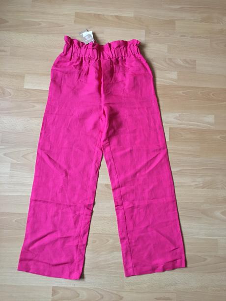 Ľanové nohavice monoprix, s