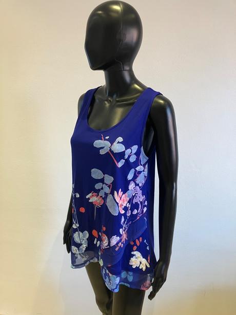 Dámske kvetované tričko s volánom desigual (m), desigual,m