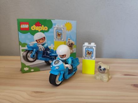 Lego duplo policajná motorka,
