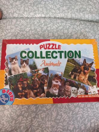 Puzzle mačky a psy,