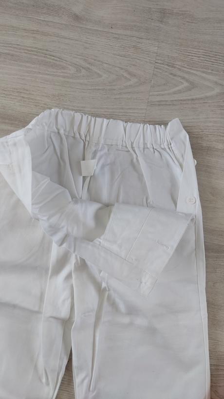 Biele pracovné zdravotnícke nohavice, 44