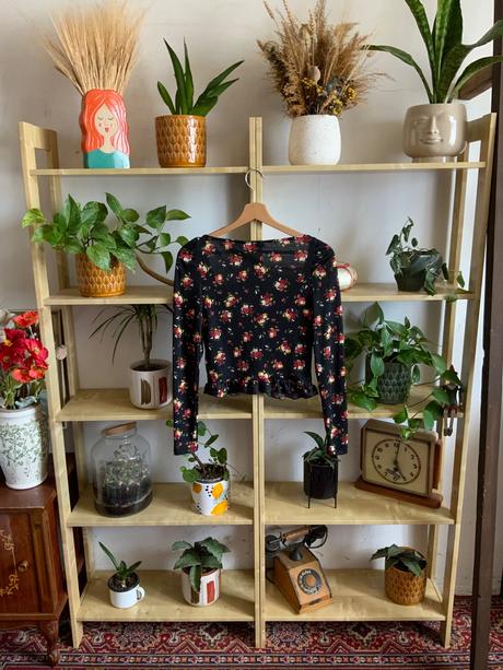 Kvetovany top s volanmi, miss selfridge,s