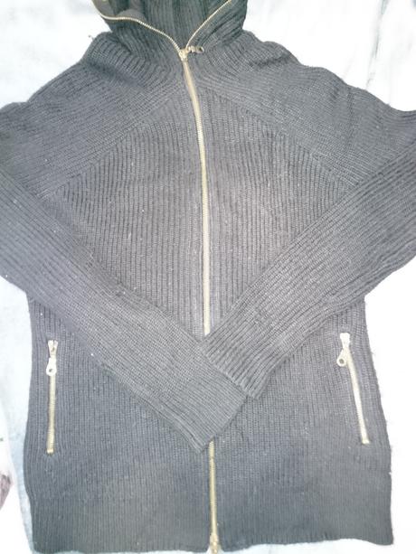 Tepla pletena mikina, s