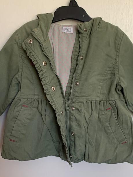 F&f dievčenská vetrovka s kapucňou, f&f,92