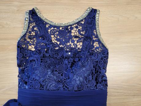 Spoločenské šaty č. 42 - tmavomodré, 42