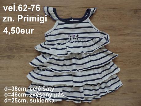 Šatočky, veľ. 62-76, primigi,62