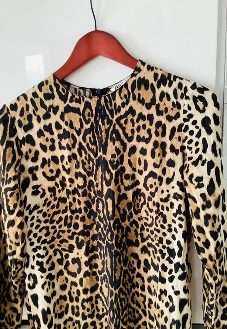 Elegantne leopardie saty zara, zara,xs