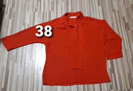 Červena jemna bluzka 38, 38