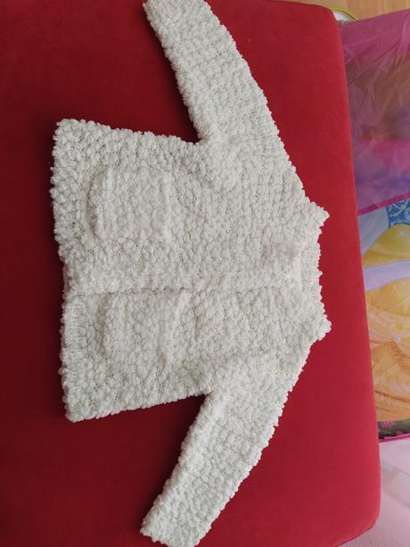 Biely svetrík , na svadbu/krst, pepco,74