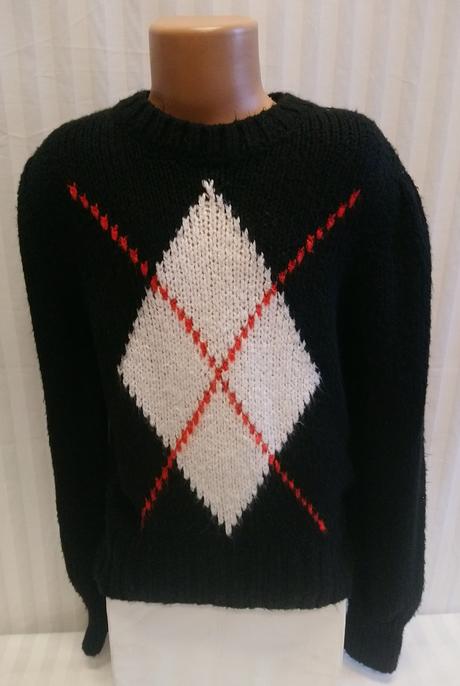 Dievčenský čierny pulóver s motívom, 152-158 cm, 158