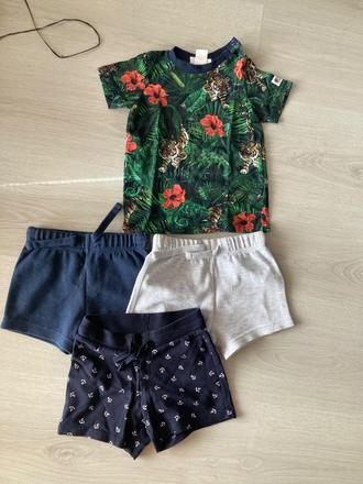 Kraťasy s tričkom, h&m,74