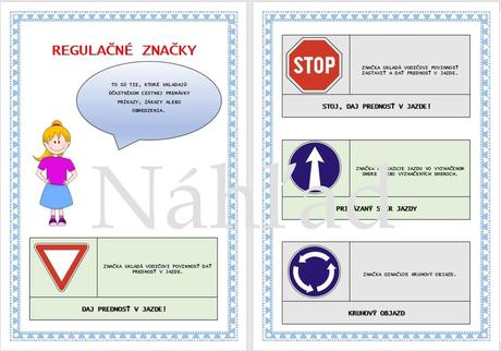 Pracovný zošit - dopravné značky, 