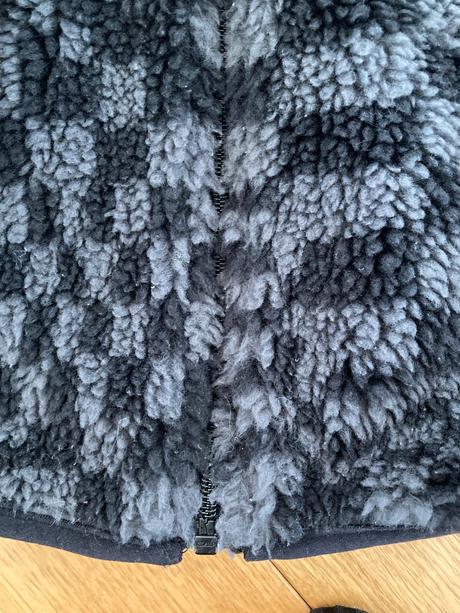 Kockovana fleecova bunda, h&m,146