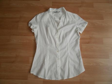 Biela popelínová košeľa ako nová, terranova,38