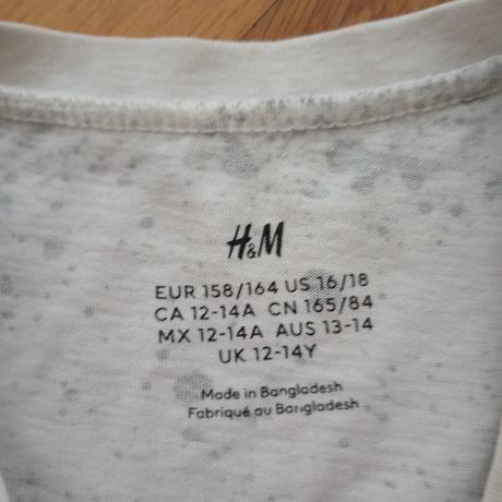 Tričko h&m - prskané, h&m,158