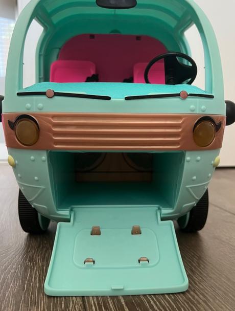 Lol surprise 2 in 1 glamper fashion camper karavan, 
