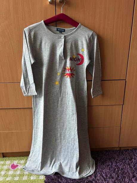 Šedá nočná košeľa veľ. 152, 152