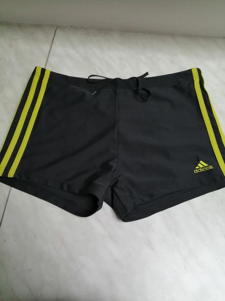 Plavky chlapcenske ciernozelene vel. 152, adidas,152