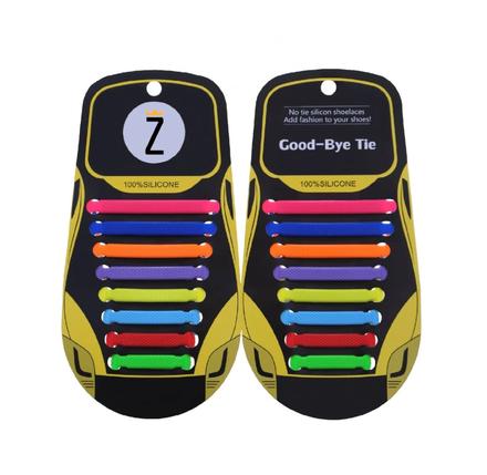 Zaviažto - silikónové šnúrky dúha, 