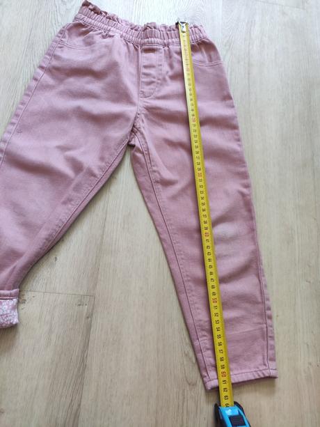 Krasne rifle joggerky, h&m,110